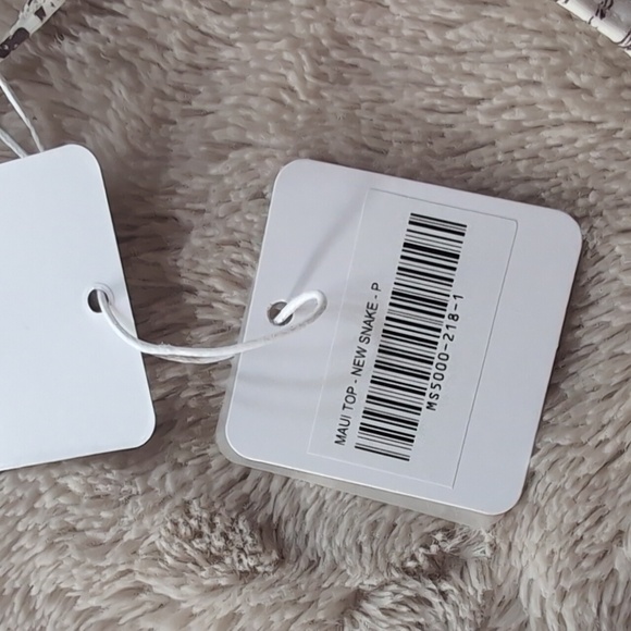 BNWT Monday Swinwear Maui Bikini Top New Snake - Picture 7 of 9